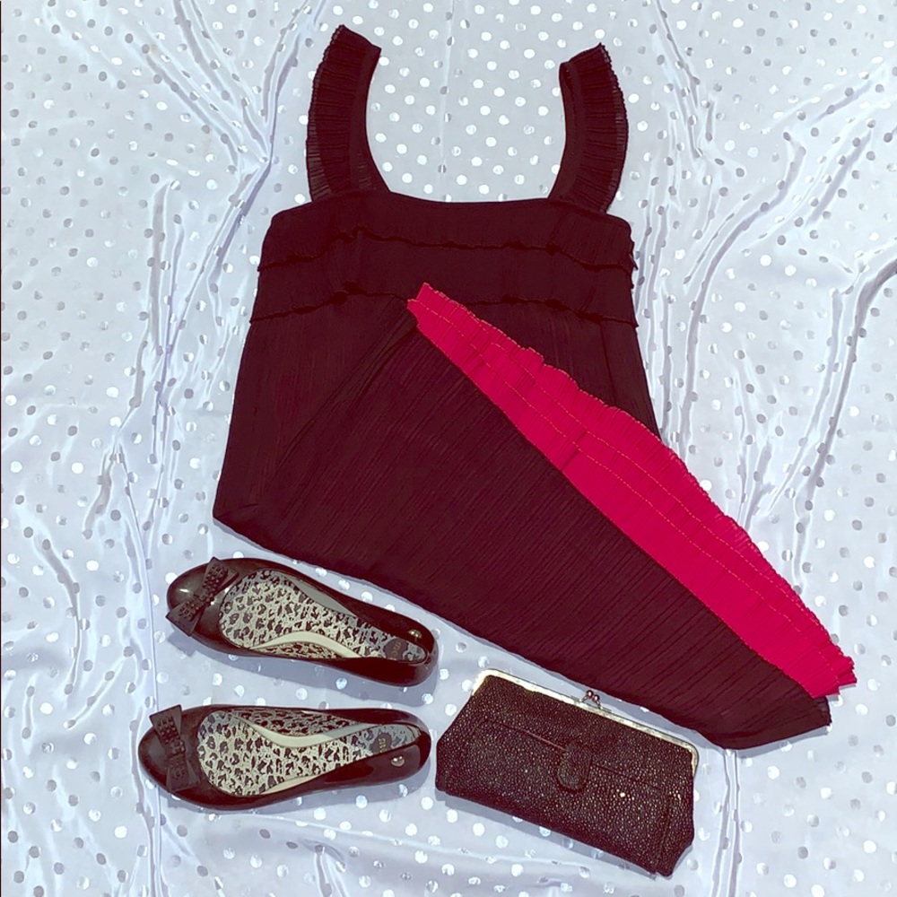Juicy Couture flapper-inspired black mini dress